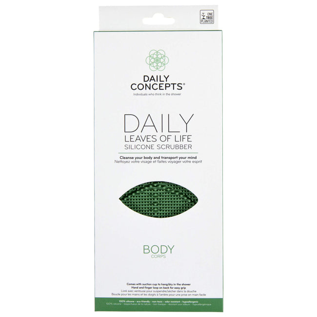 Daily Leaves of Life Body Silicone Scrubber by Daily Concepts 